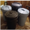 Image 1 : Four Large Garbage Cans  Rubbermaid Containers w/lids  x4