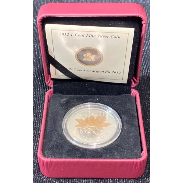 2012 Canada 1-Cent Fine Silver Coin