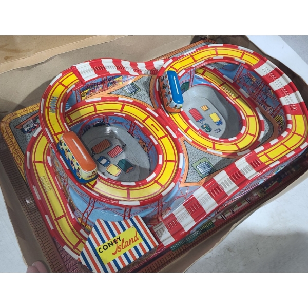 Vintage Coney Island No. 307 Roller Coaster by Technofix 21 W, 15 D, 3.5 T, Original Box Included 