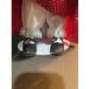 Image 5 : Engraved 1977 PARIS Made Porcelain Doll and Scarlett Friend in Period Dresses