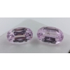 Image 1 : 32.25 ct Certified Pink Kunzite Gemstone Pair Octagon Cut ($16,125 Appraisal)