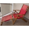 Image 5 : Folding Cloth Lawn Loungers w/ 2 Round End Tables & More