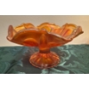 Image 4 : Fenton Chrysanthemum Ball Footed Marigold Carnival Gls Bowl & Imperial Compote
