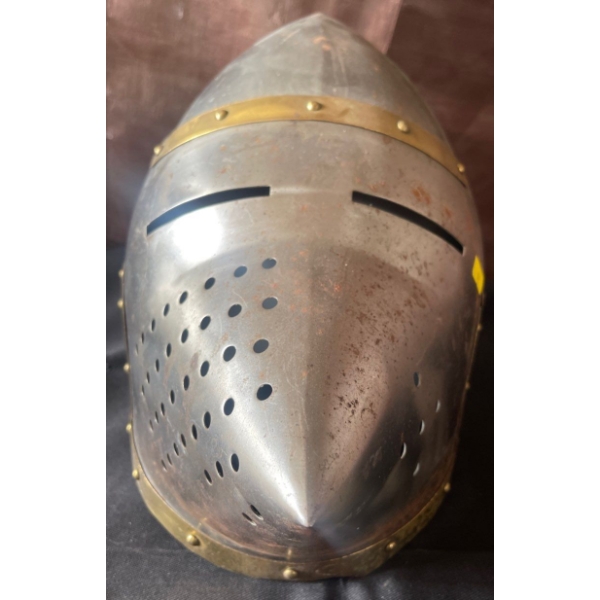 Medieval Maxims Gladiator Iron 18 Gauge Battle Helmut 14x12
