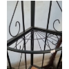 Image 2 : Corner Shelving Unit Metal w/ Wood Shelf (Shelf Not Screwed in Place as Shown) 27 W, 17 D, 67 T