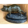 Image 2 : Antoine Louis Barye - Bronze Roped Prize Pig 10L x 7T