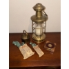 Image 1 : Antique Brass Lantern 16"Tall w/ Assorted Wall Hangers & Decor 