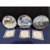 Image 1 : Set of Three Collector Plates with original boxes and COA