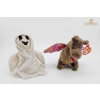 Image 1 : Ty Beanie Babies Collectibles Scorch The Dragon And A Ghost Character. 