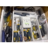 Image 2 : Tray Full Of Assorted Screwdrivers, Tape Measure, Scissors & More