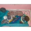 Image 2 : Small Jewelry Box 7.5 W, 5.5 D, 3 T , Trinkets and Watches Shown Included