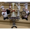 Image 1 : Collection of Resin Chefs, also Includes Metal Welcome Chef 25 T