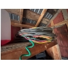 Image 5 : several working electric motors, pulleys pins, come along electric cable and vintage tool boxes 
