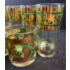 Image 2 : Bohemian Green + Gold Trimmed Drinking ware (16PCS)