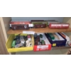 Image 1 : Various Railcars, Small Box of Parts, Small Metal Locomotive & Asst Open Cargo Cars