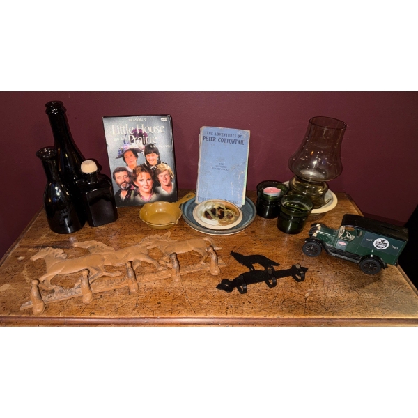 Equestrian Coat Hook Die Cast Chevy Dupoint Piggy Bank Pottery Plate & more 