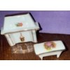 Image 2 : Miniature Limoges France Collectibles- Birds, Vanity, Bench Mini's