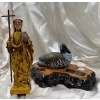 Image 1 : Decorative Religious Figure 10T w/ Hand Carved Duck