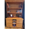 Image 1 : Handmade 2 Piece Maple Hutch - Contents Not Included 