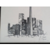 Image 2 : Framed Hand-Drawn Artworks of Canadian Landmarks, Signed by Artists