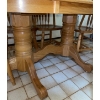 Image 4 : Cedar Oblong Dining Table w/ 6 Chairs 74Wx29H 