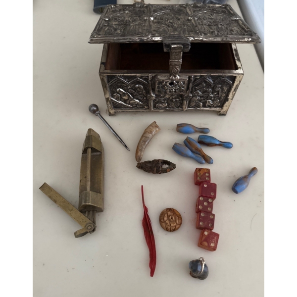 Silver Jewellery Box 5L w/ Contents