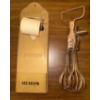 Image 2 : Vintage Estate Sale Items-Memo Holder, Antique Egg Beater, Food Grinder, & Tins