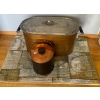 Image 1 : Antique Copper Wash Basin 24x13 w/ Ice Bucket 
