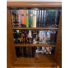 Image 3 : Slim Wooden Movie Storage Enclosed Shelf w/ Movies & Popular T.V Series DVD's & VHS