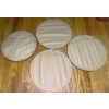 Image 2 : Four Needlepoint Indigenous Character Wall Hangings  11" diameter 