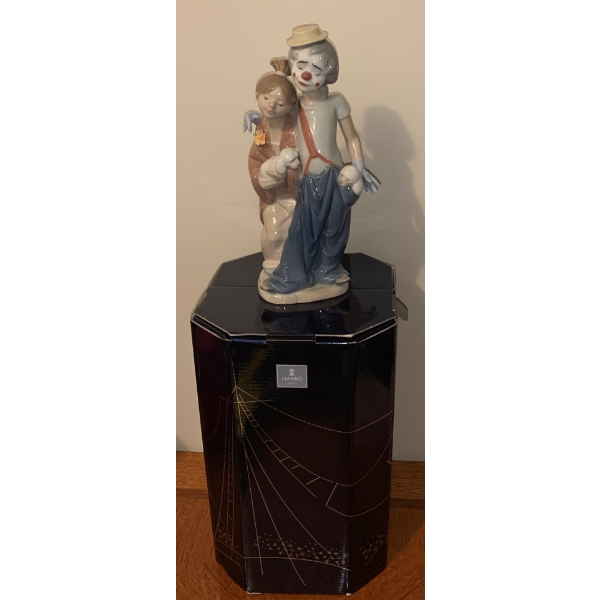 Lladro Porcelain Clown Couple 9T 1999/2000