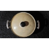 Image 3 : Fraunfelter China Covered Dish with Metal Stand, Made in Ohio