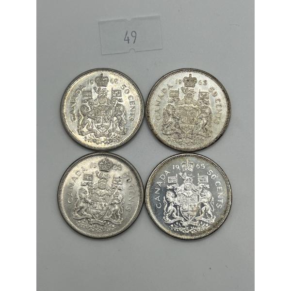 1962-1965 Canadian 50 Cents 