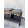 Image 3 : Lovely Black Wooden Bench - 56W, 17D, 19T