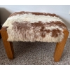Genuine Leather/ Fur Decorative Stool 11T