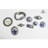 Image 3 :  Collection Of Vintage Dutch Delft Porcelain Costume Jewelry , 