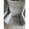 Image 6 : Modern Grey Upholstered Chairs w/ Metal Legs 32 w, 40 h, 28 d 