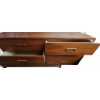 Image 2 : Teakwood Dresser with Nine Drawers, 74" x 26" x 13"