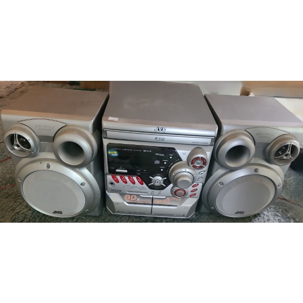 JVC Stereo w/ Mini Speakers Model CA-MXK10 w/ Remote