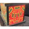 Image 4 : Artist Wooden Box with Decorative Plate, Sock Hangers, Horse Shoe Hook, Wooden Turtle
