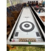 Image 3 : Cool Curling Shuffle Board With All Accessories Black Wood Legs W25" L 122" H 33" Like New 