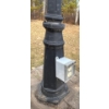 Image 5 : Three Headed Outdoor Lamp Post  Durable Black Aluminum- Light Your Way Home