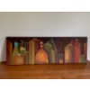 Image 1 : Lauri Ansell Bottles Canvas On Board  12 x 36