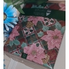 Image 5 : Metal Flowers: Black Basket 31 T, Flowers Various Heights and Flannel Back Vinyl Tablecloth