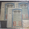 Image 1 : 3 Vintage 1913 Chinese Republic Lung-Tsing-U-Haï Railway Gold Bonds.