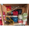 Image 1 : Survivalist's Essentials - Igloo Camp Cooler Propane Canister Jerry Can Axe & More