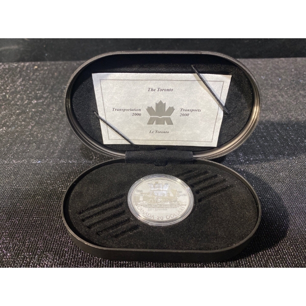The Toronto Transportation 2000 Canadian 20 Dollar Coin