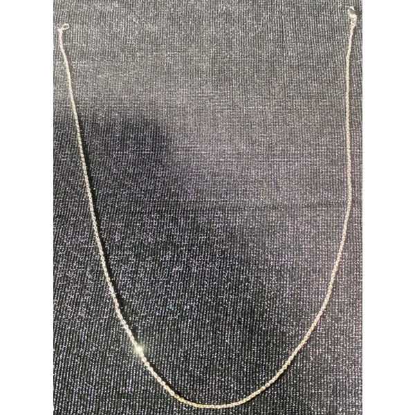 10K White Gold Chain Necklace, 4.5 grams