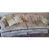 Image 1 : Beige w/ Floral: Chair 36 w, 32 d, 27 h and Couch 83 w, 32 d, 27 h