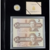 Image 1 : 1996 $2 Special Edition Silver Piedfort Coin and Banknote Set
